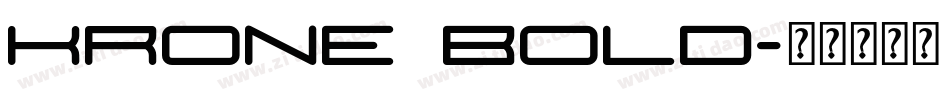Krone Bold字体转换